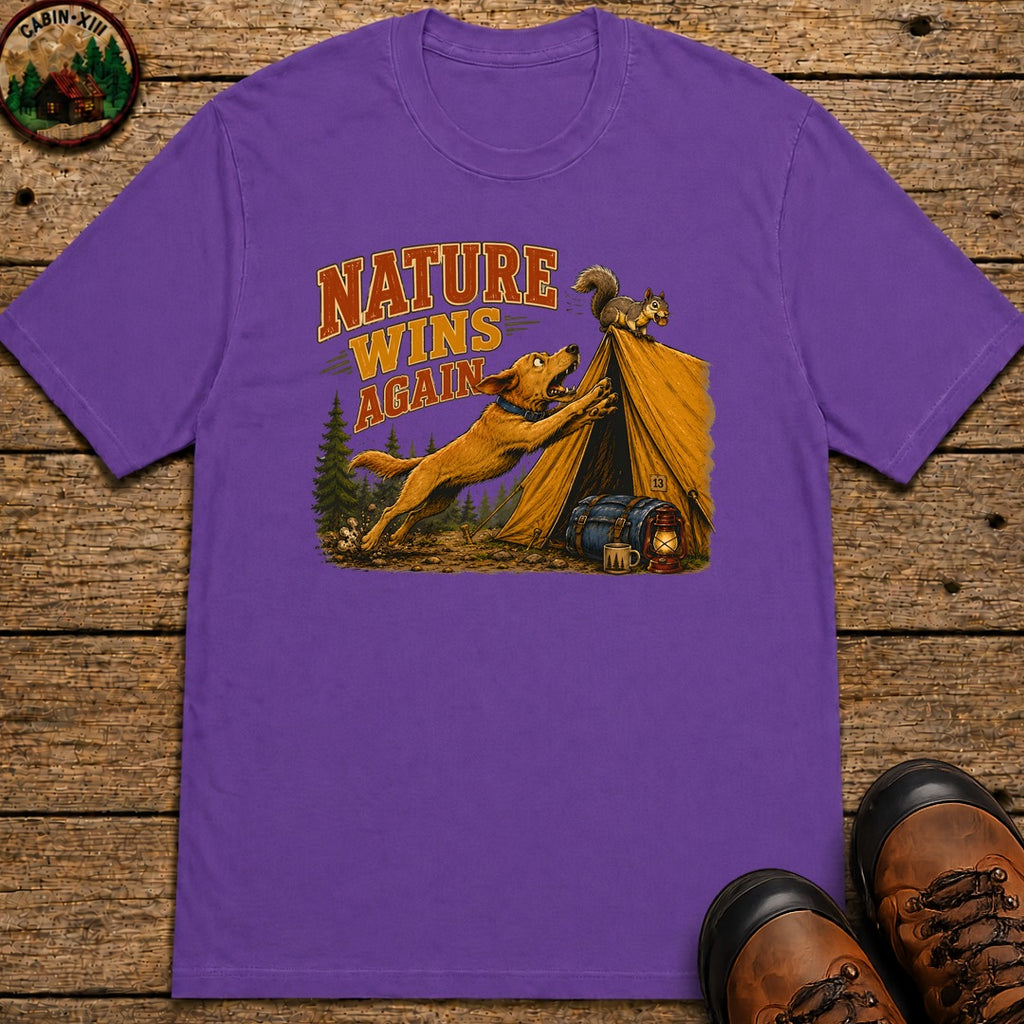 Nature Wins Again T-Shirt - Grape