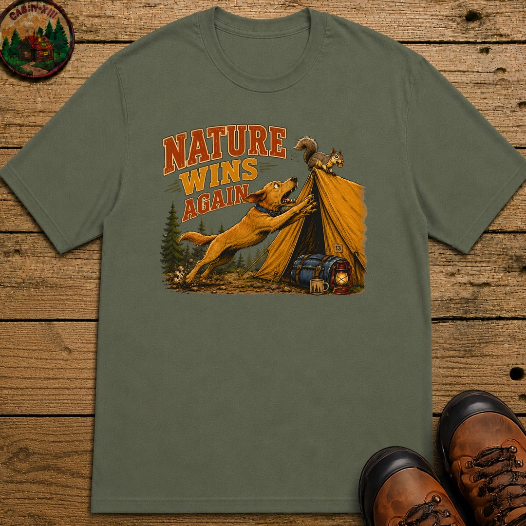 Nature Wins Again T-Shirt - Moss