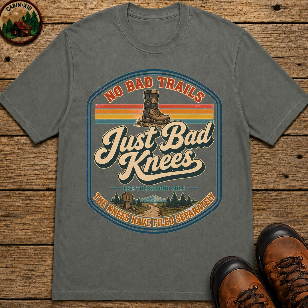 No Bad Trails Badge T-Shirt - Pepper