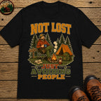 Not Lost Just Avoiding People T-Shirt - Black