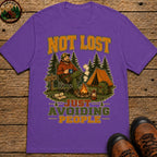 Not Lost Just Avoiding People T-Shirt - Grape