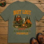 Not Lost Just Avoiding People T-Shirt - Moss