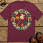 Official S'More Station T Shirt - Berry