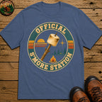 Official S'More Station T Shirt - Blue Jean