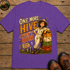 One More Hive Won't Hurt Funny Beekeeping Shirt - Grape