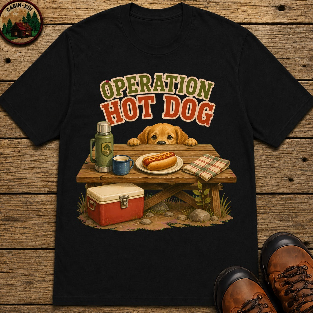 Operation Hot Dog T-Shirt - Black