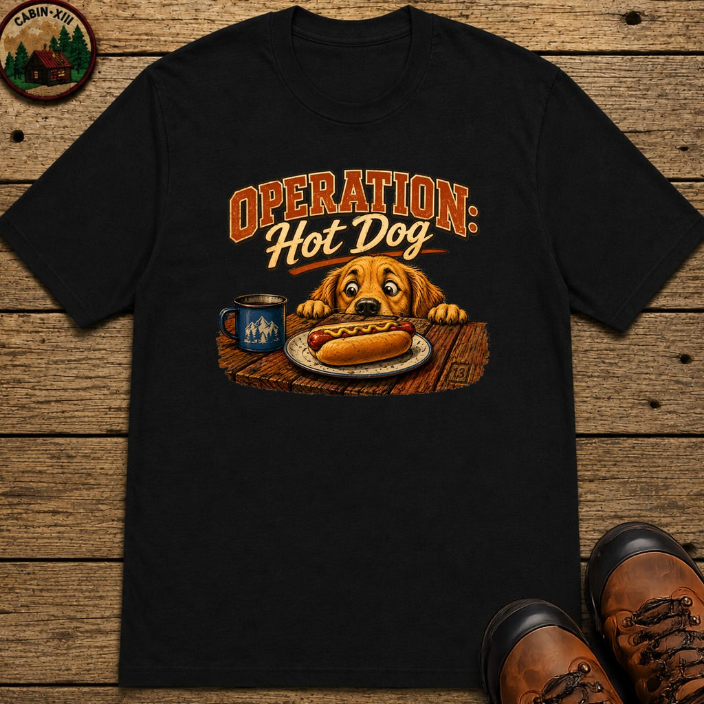 Operation Hot Dog T-Shirt - Black