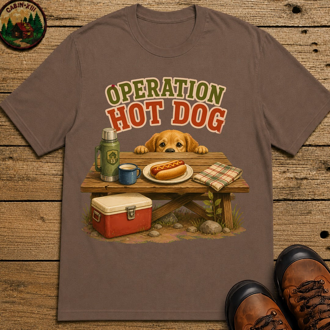 Operation Hot Dog T-Shirt - Espresso