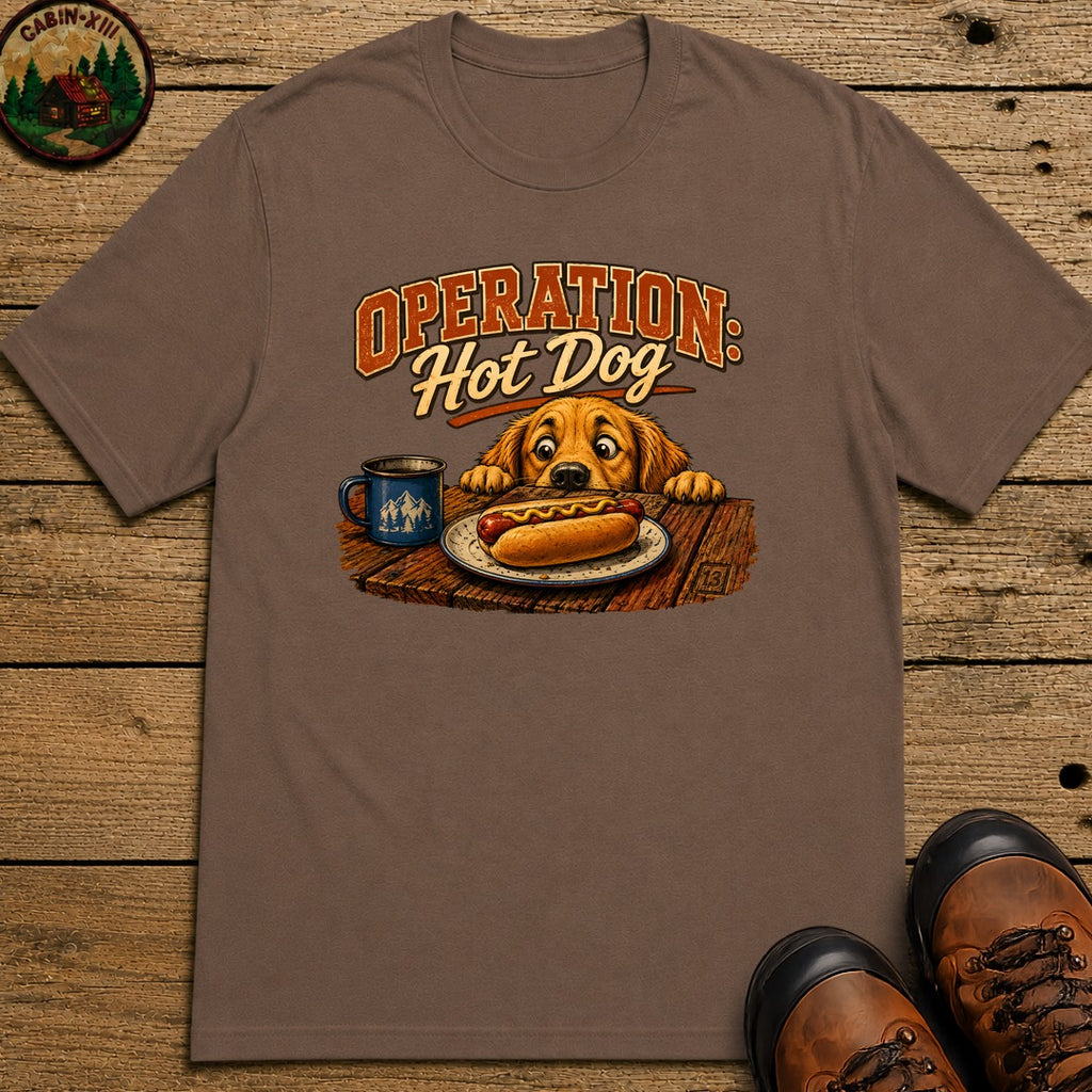 Operation Hot Dog T-Shirt - Espresso