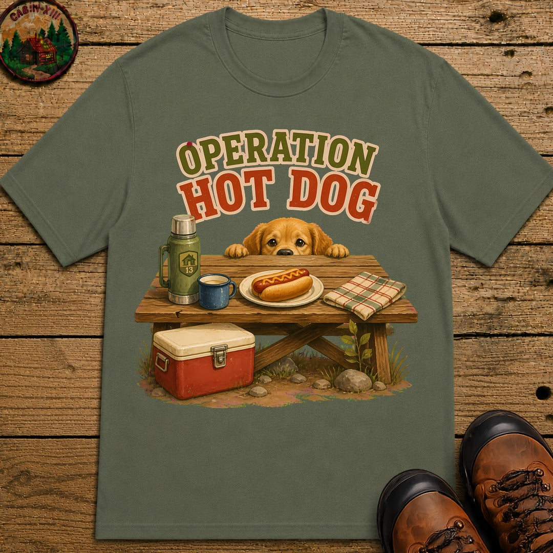 Operation Hot Dog T-Shirt - Moss