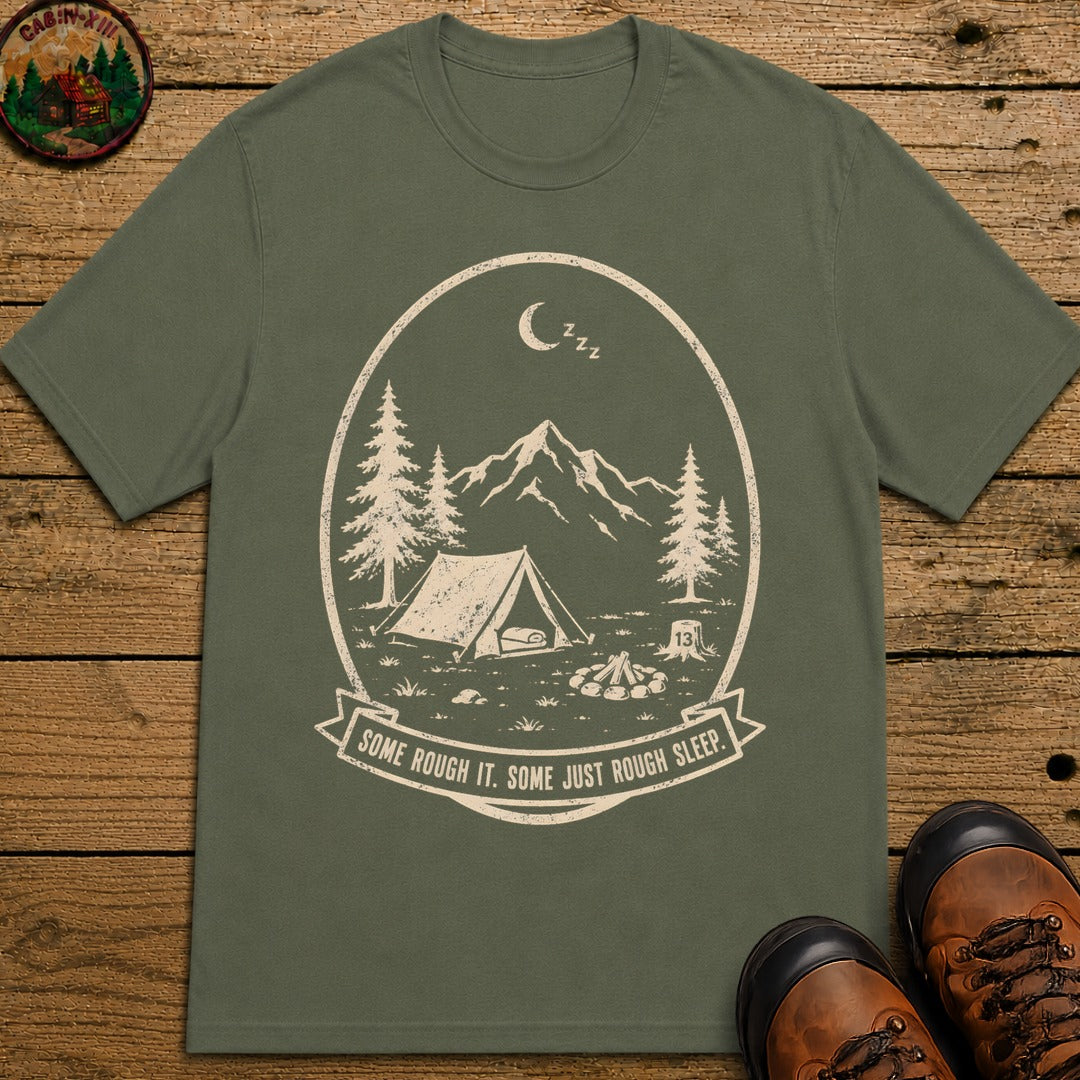 Order Of The Snore Badge T Shirt - Moss