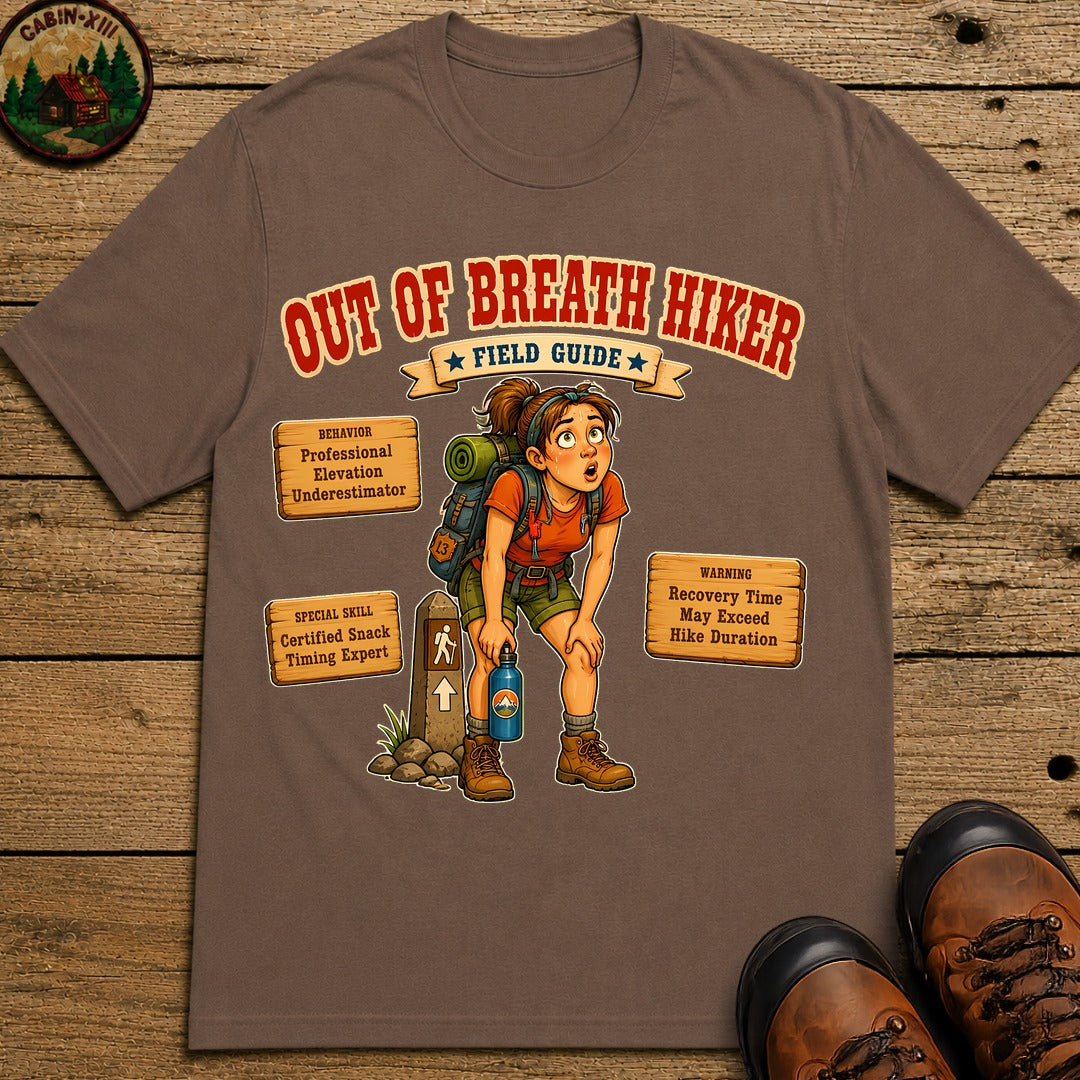 Out Of Breath Hiker T-Shirt - Espresso