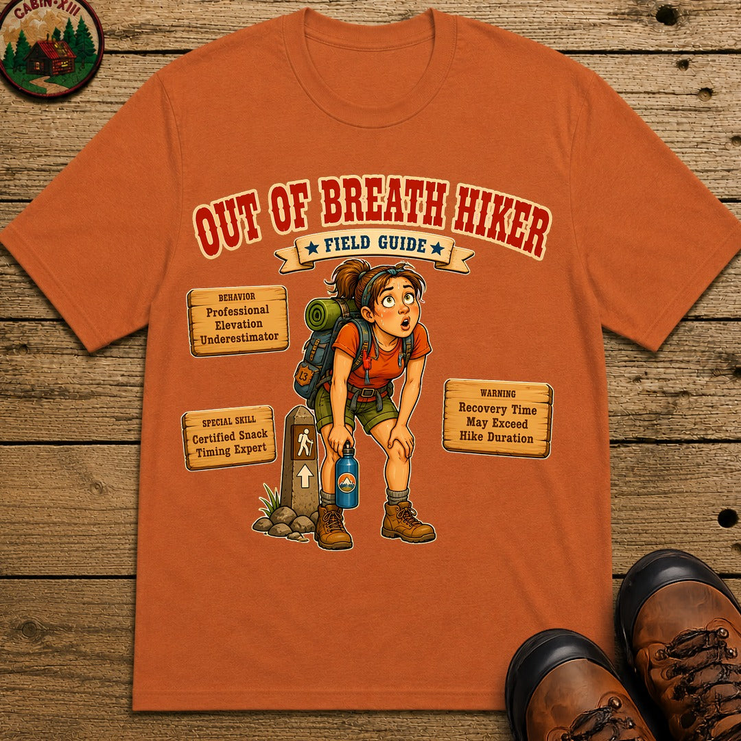 Out Of Breath Hiker T-Shirt - Yam