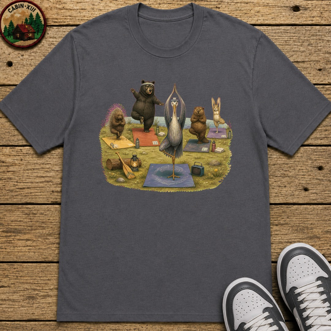 Outdoor Yoga Kids T-Shirt - Charcoal