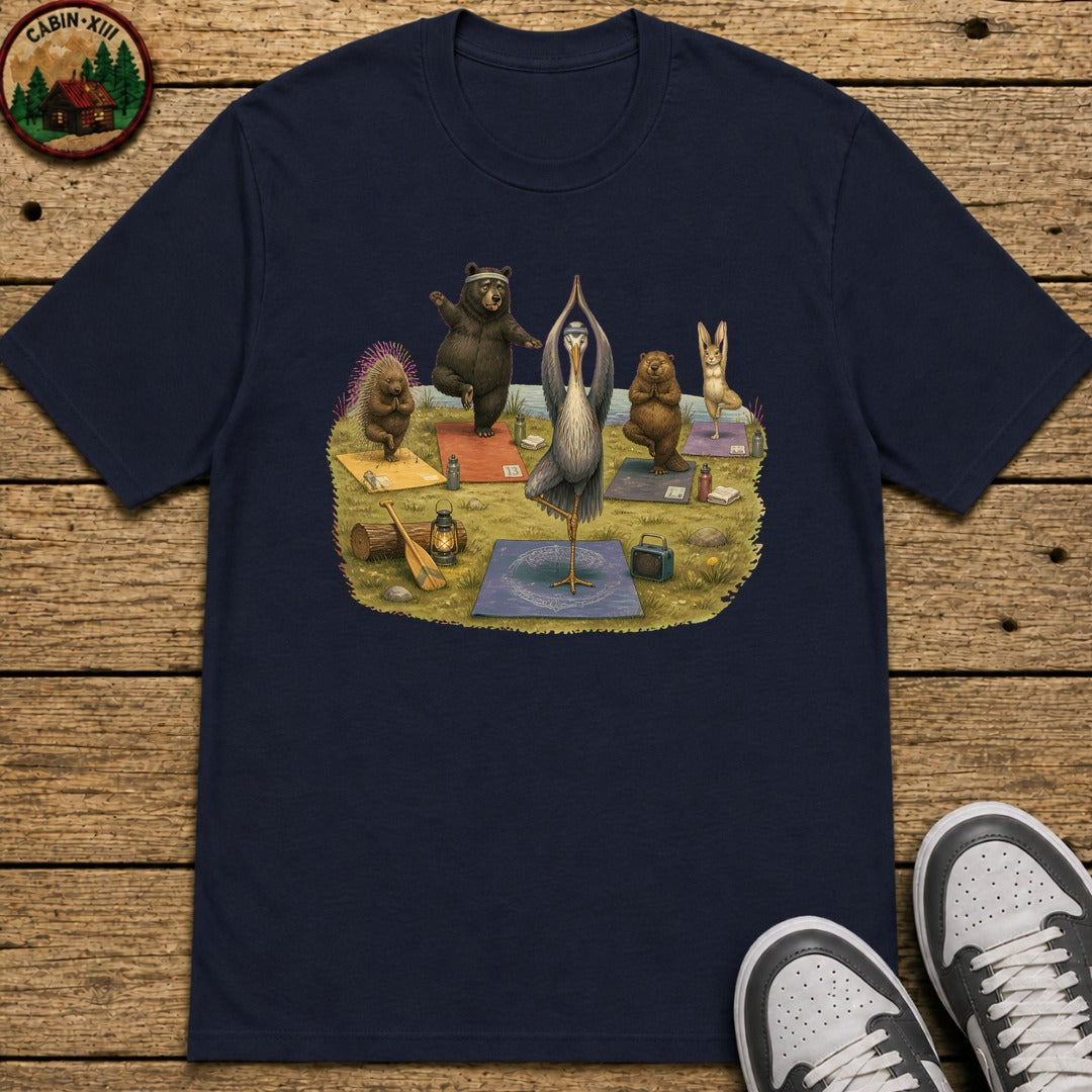 Outdoor Yoga Kids T-Shirt - Navy