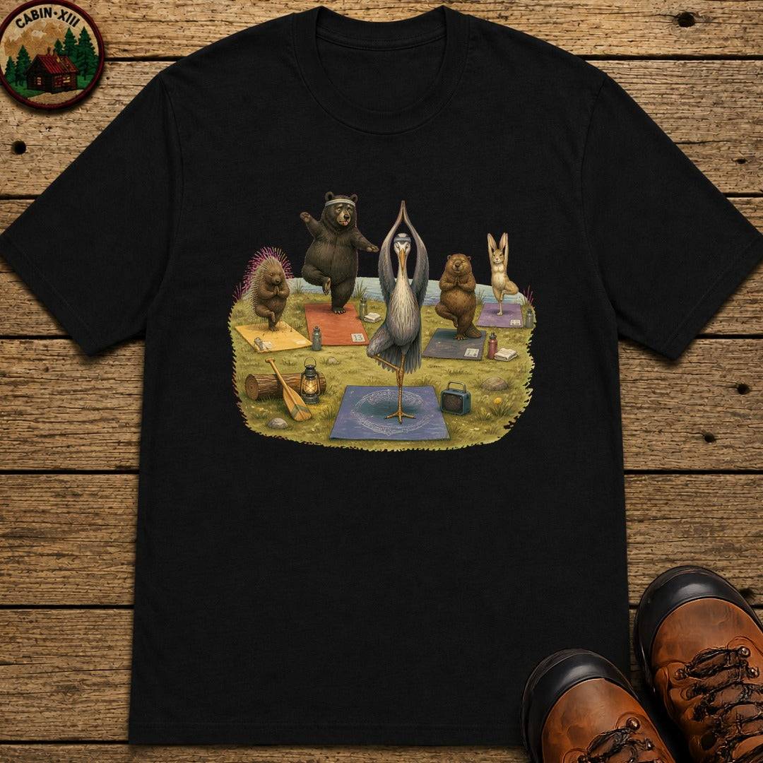 Outdoor Yoga T-Shirt - Black