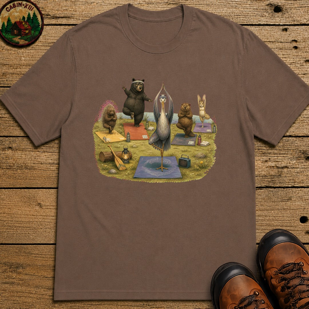Outdoor Yoga T-Shirt - Espresso