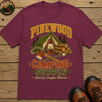 Pinewood Camping Supply T-Shirt - Berry