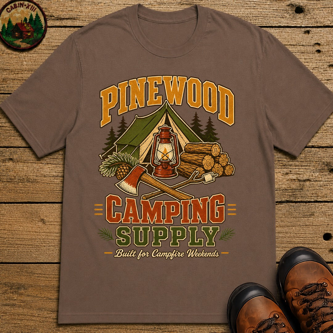 Pinewood Camping Supply T-Shirt - Espresso