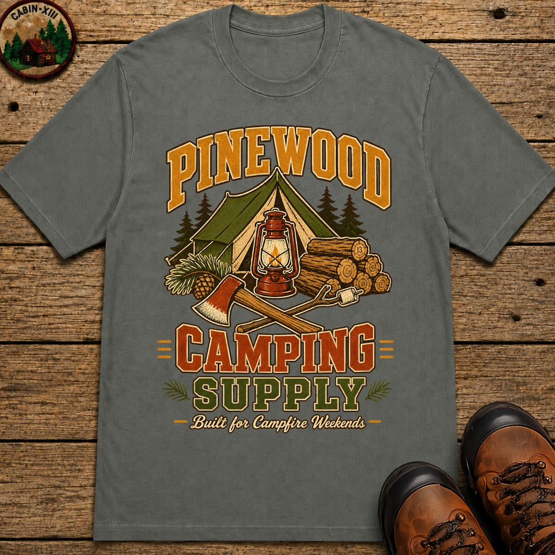 Pinewood Camping Supply T-Shirt - Pepper