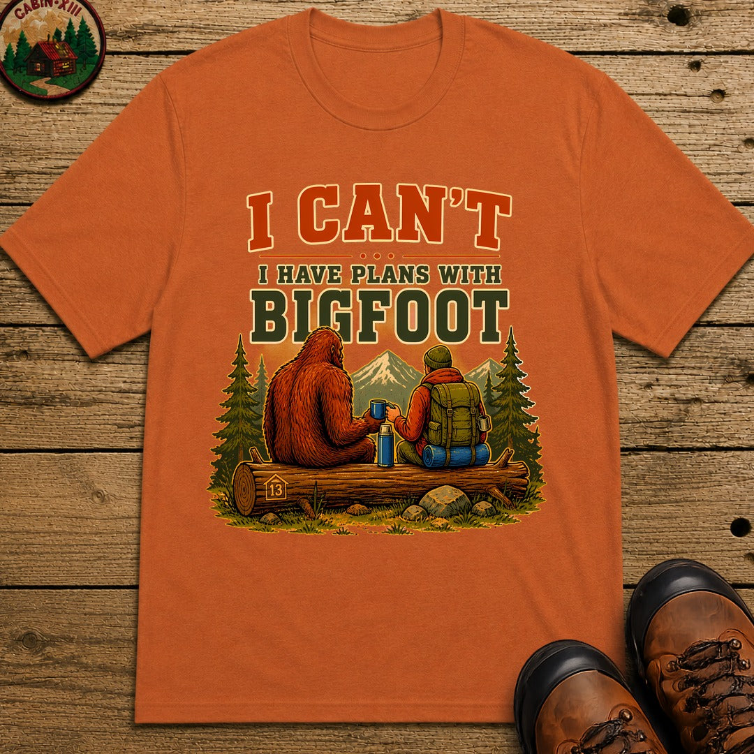 Plans With Bigfoot T-Shirt - Yam