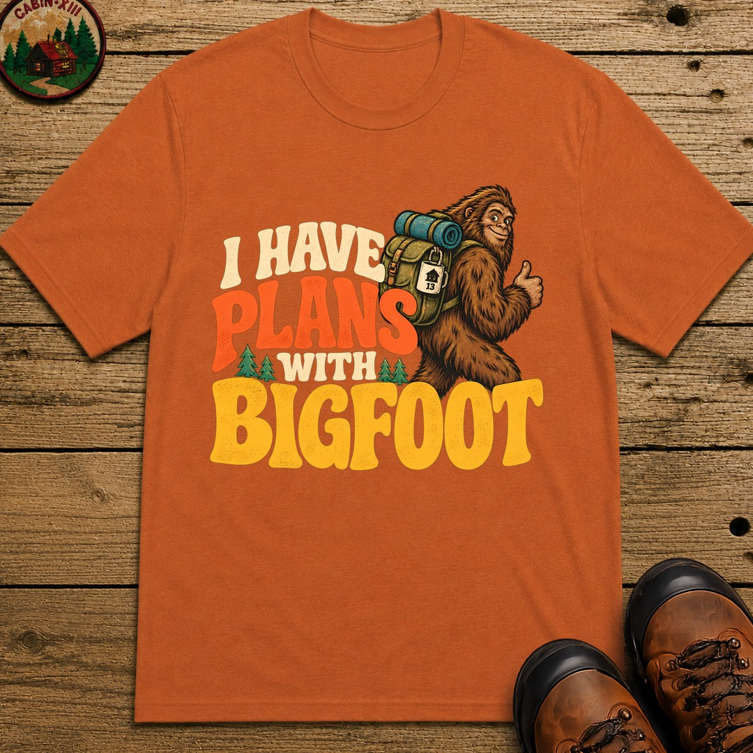 Plans With Bigfoot T-Shirt - Yam