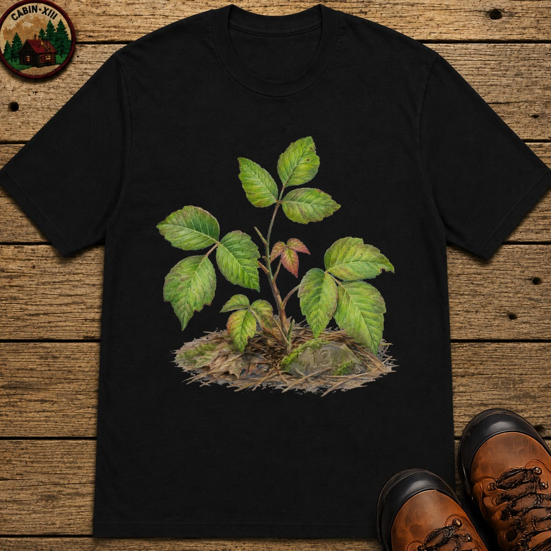 Poison Ivy Colored Pencil T-Shirt - Black