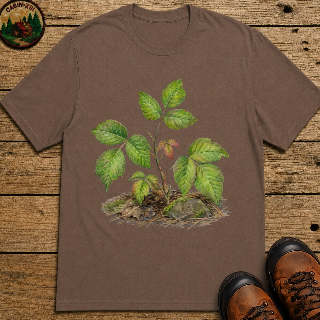 Poison Ivy Colored Pencil T-Shirt - Espresso