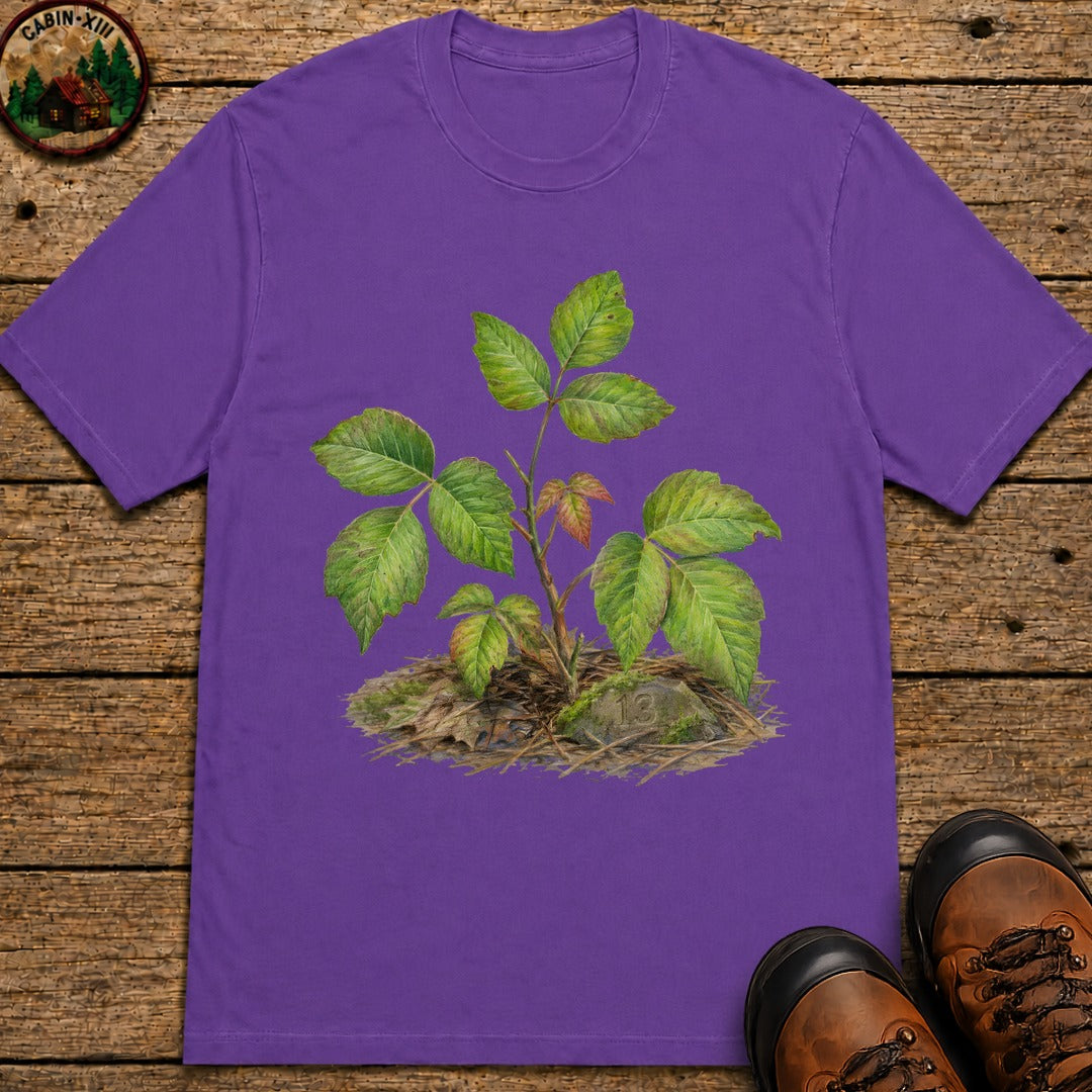 Poison Ivy Colored Pencil T-Shirt - Grape