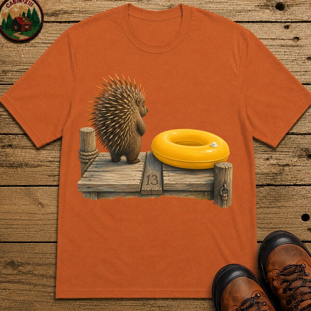 Porcupine And Innertube T-Shirt - Yam