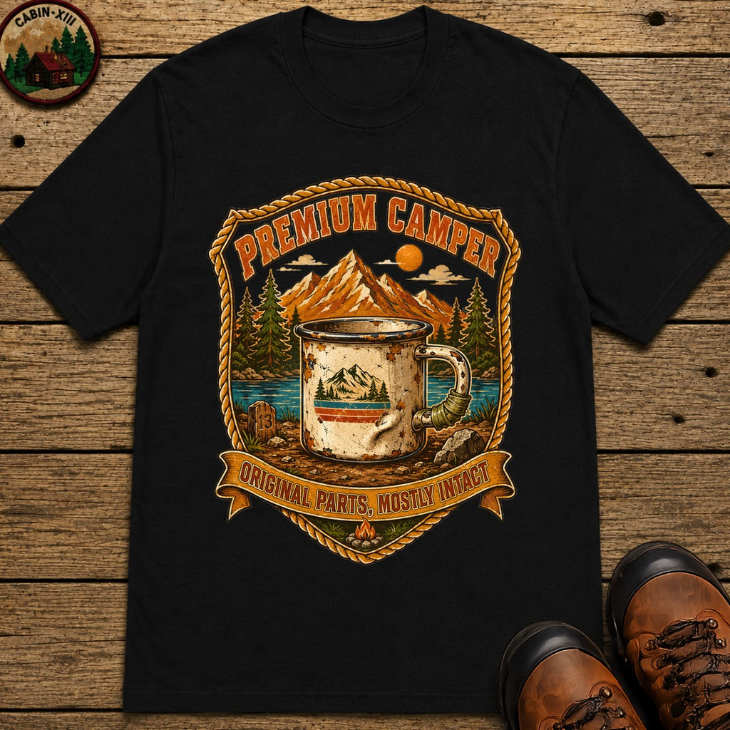 Premium Camper T-Shirt - Black