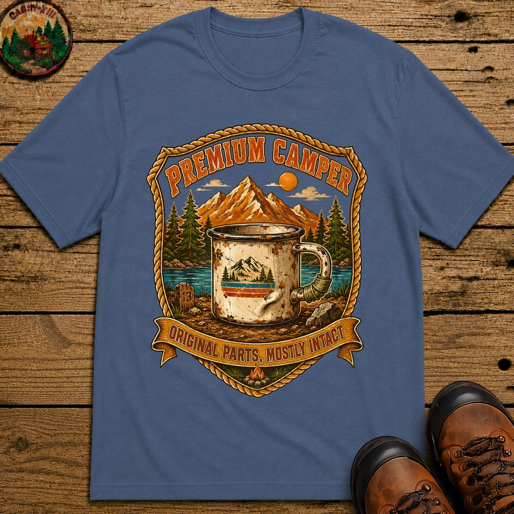 Premium Camper T-Shirt - Blue Jean