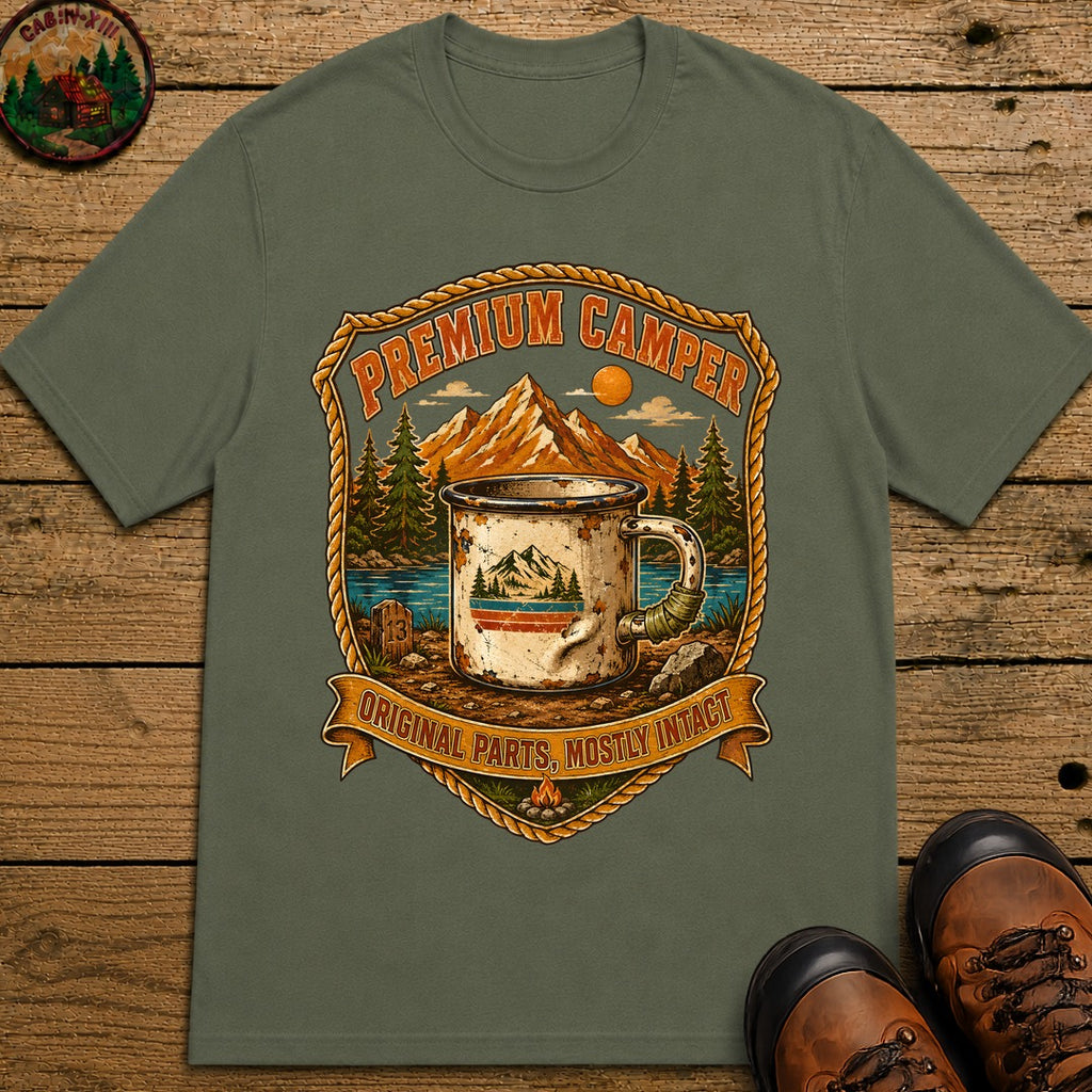 Premium Camper T-Shirt - Moss