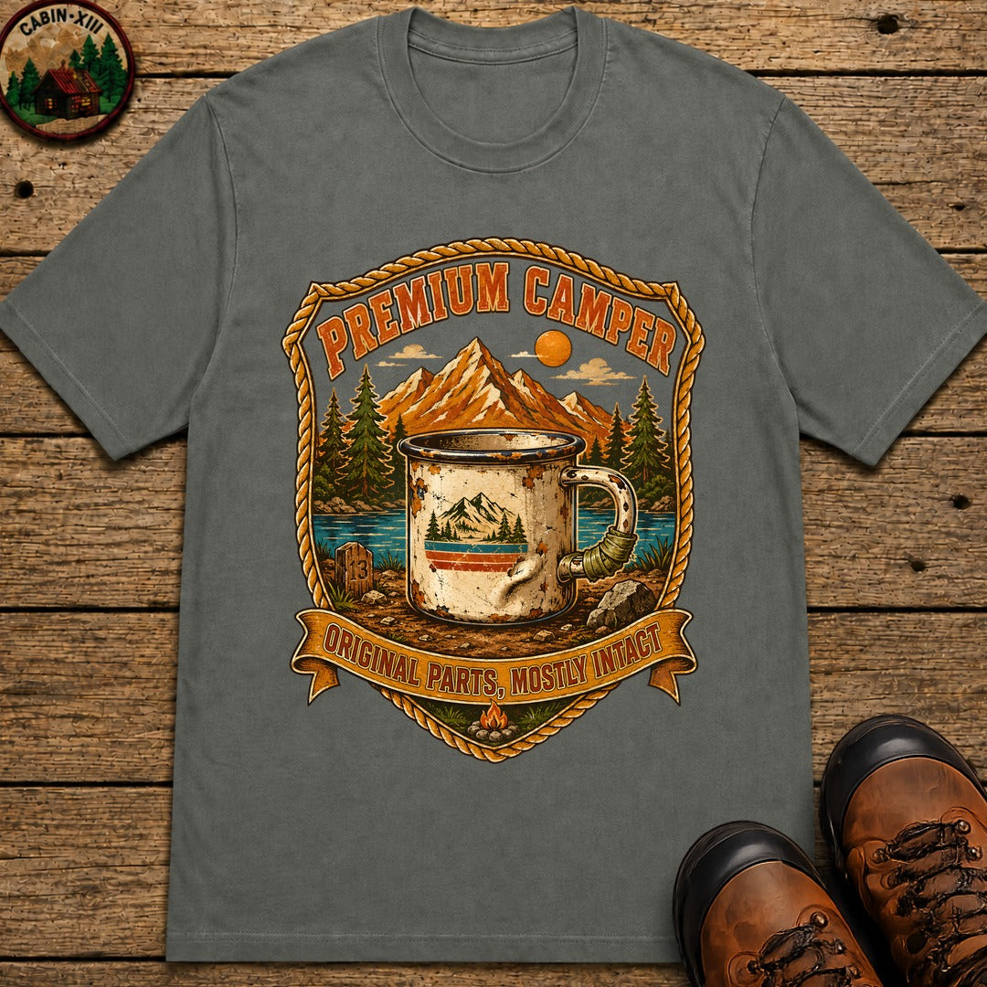 Premium Camper T-Shirt - Pepper