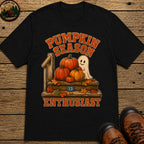 Pumpkin Season Enthusiast T Shirt - Black