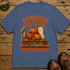 Pumpkin Season Enthusiast T Shirt - Blue Jean