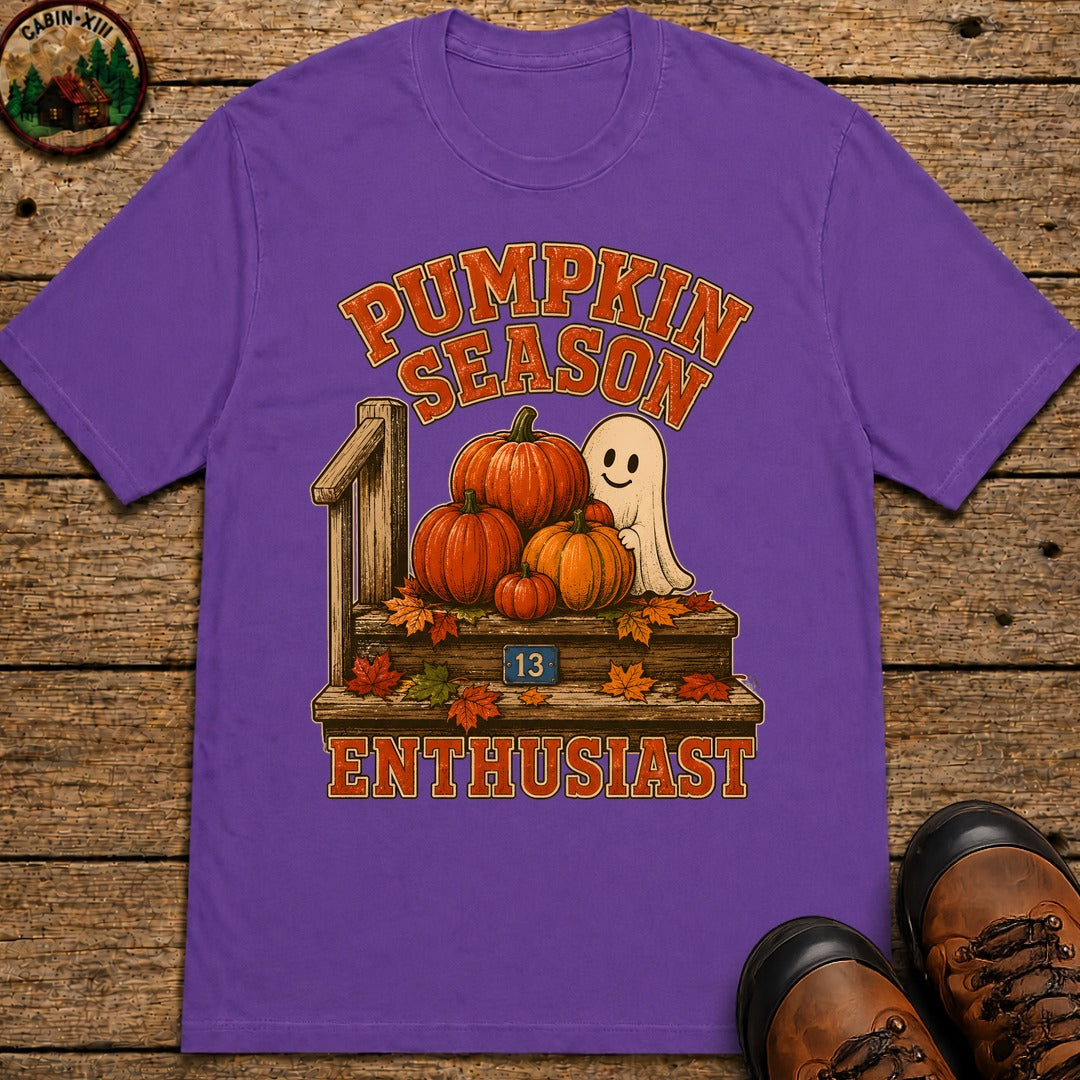 Pumpkin Season Enthusiast T Shirt - Grape