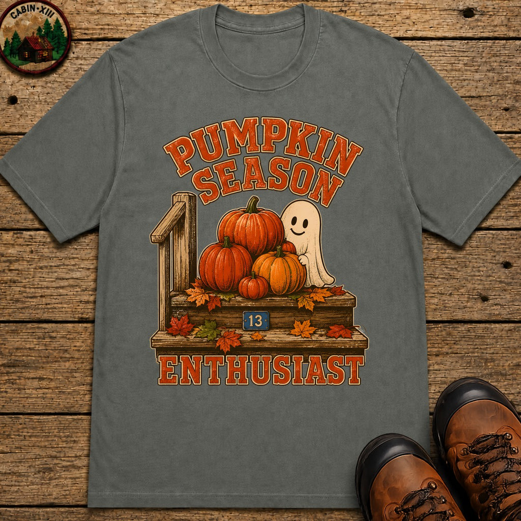 Pumpkin Season Enthusiast T Shirt - Pepper