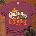 Queen Of The Camper T-Shirt - Berry