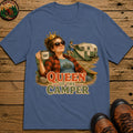 Queen Of The Camper T-Shirt - Blue Jean
