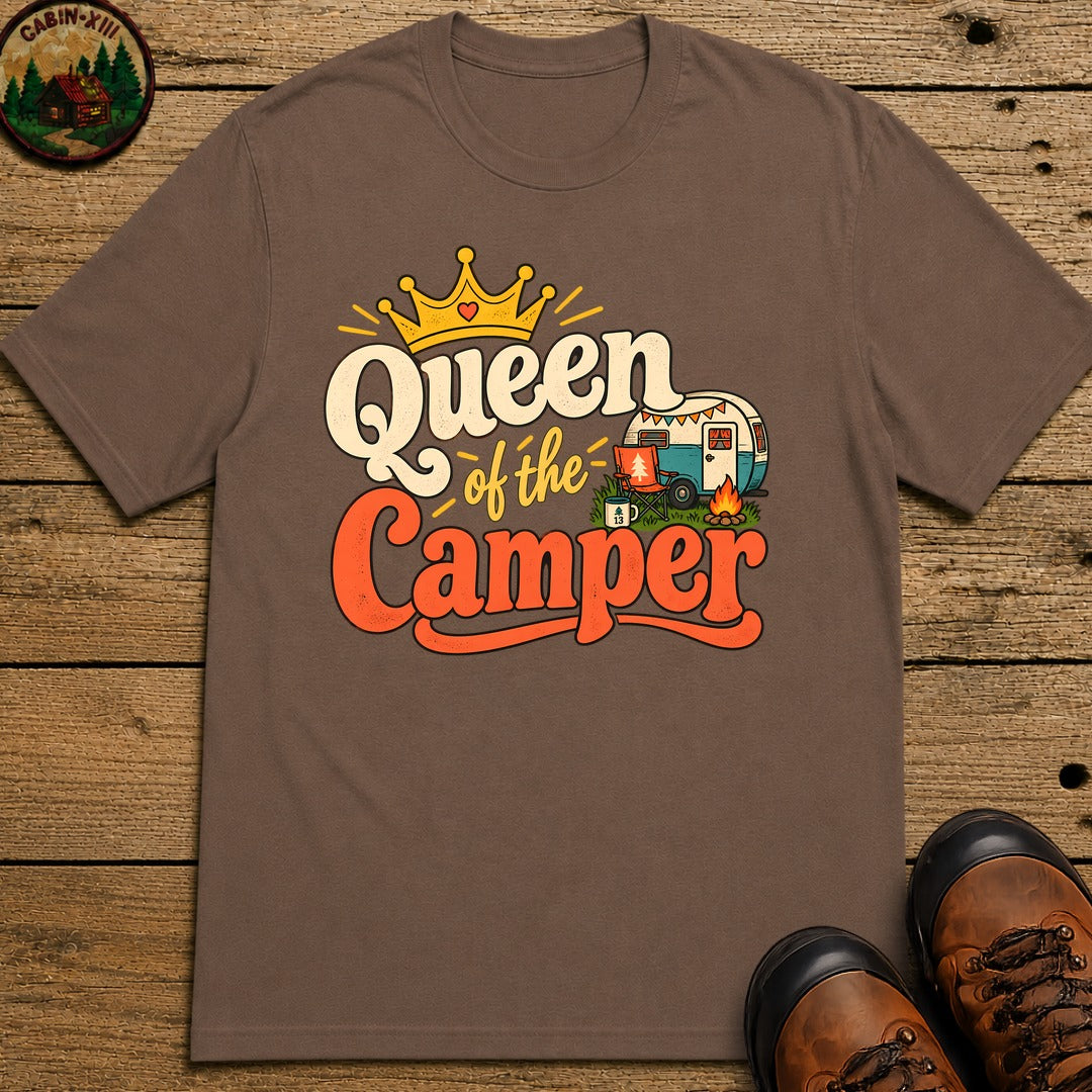 Queen Of The Camper T-Shirt - Espresso