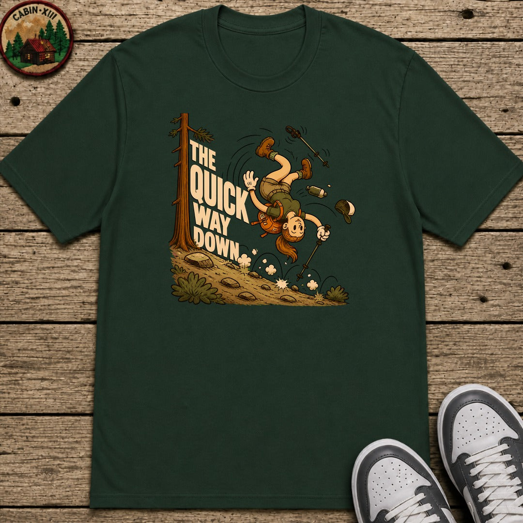 Quick Way Down Kids T-Shirt - Forest Green