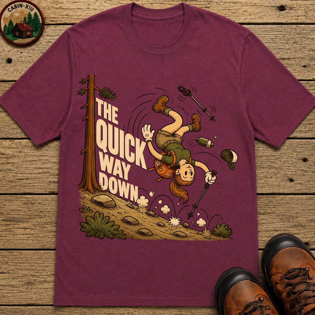 Quick Way Down T-Shirt - Berry
