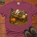 Raccoon Trick Or Treat T-Shirt - Berry
