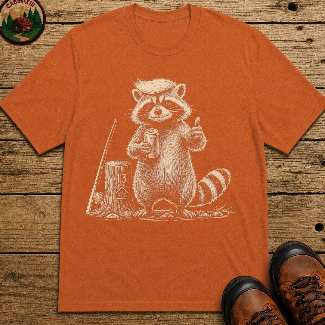 Raccoon Trump T-Shirt - Yam