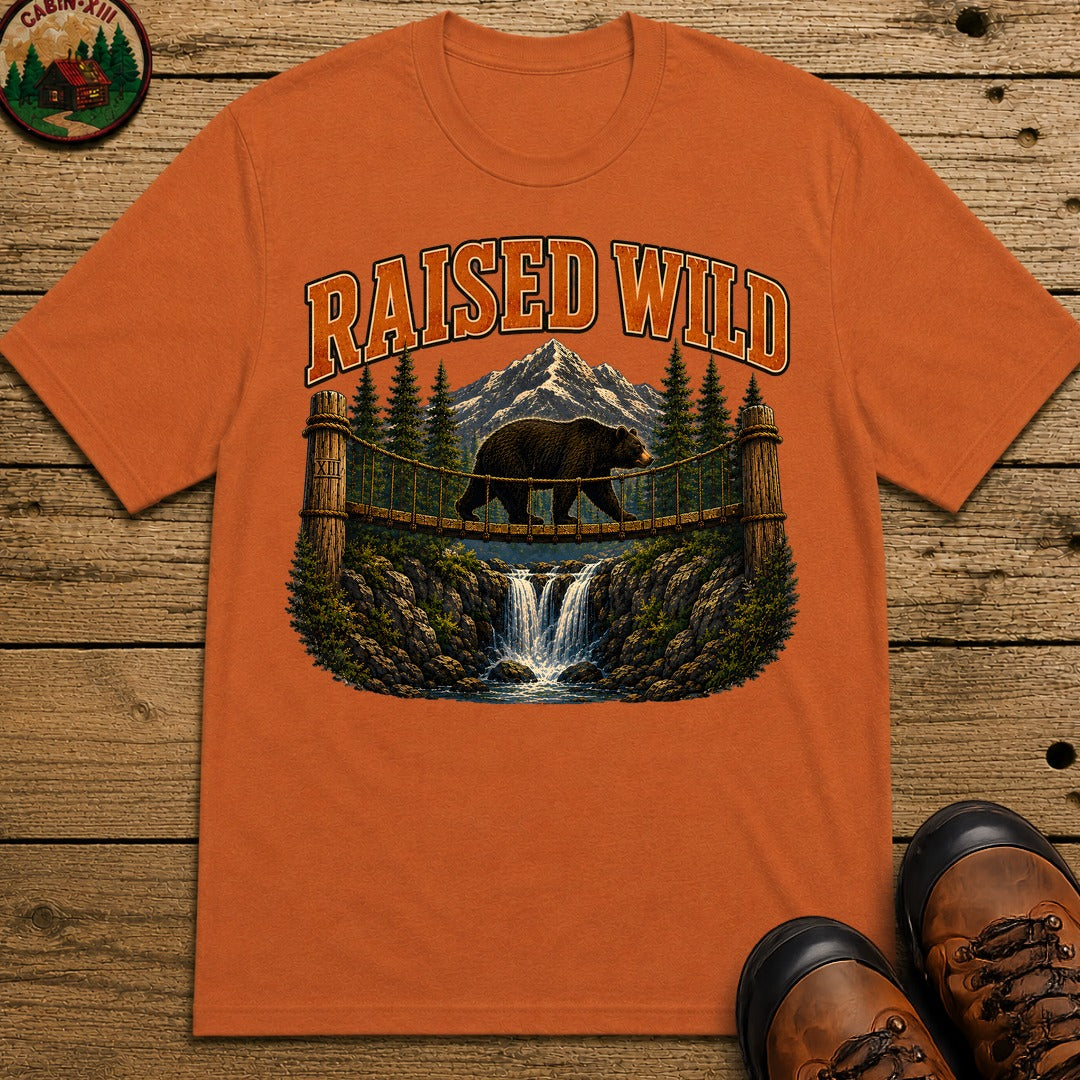 Raised Wild Vintage Outdoor Bear Shirt — Nature Graphic Tee - Yam