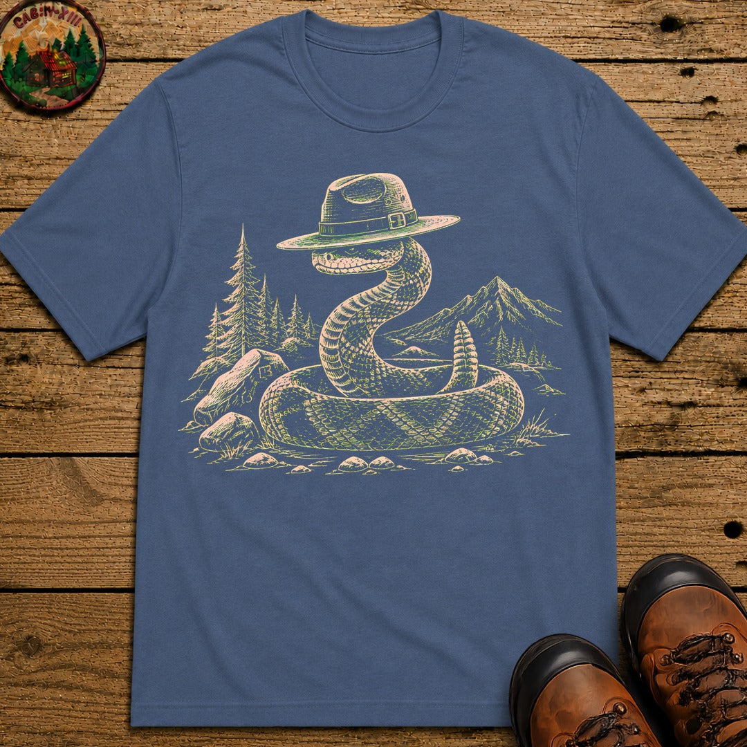 Rattlesnake Ranger Sketch T-Shirt - Blue Jean
