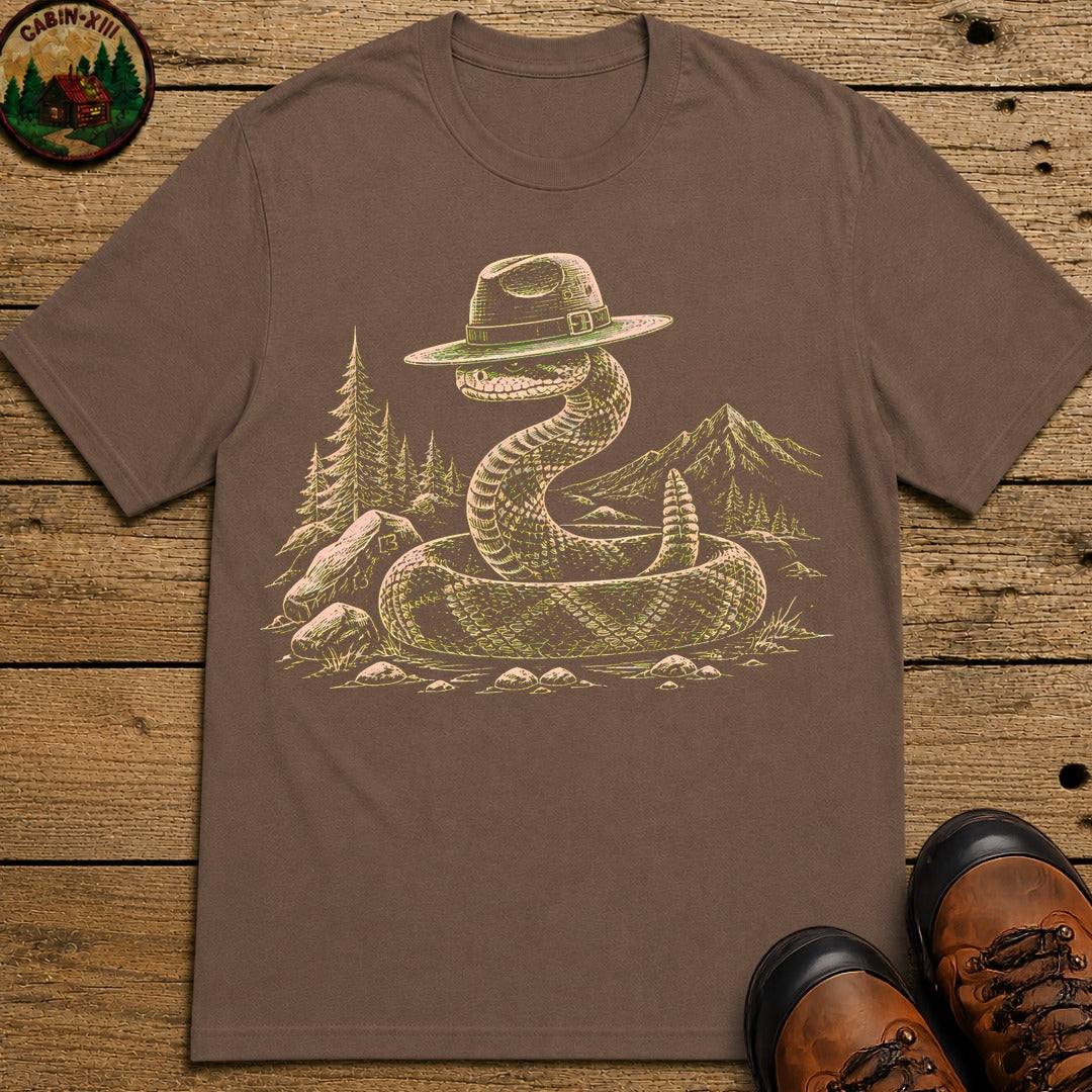 Rattlesnake Ranger Sketch T-Shirt - Espresso