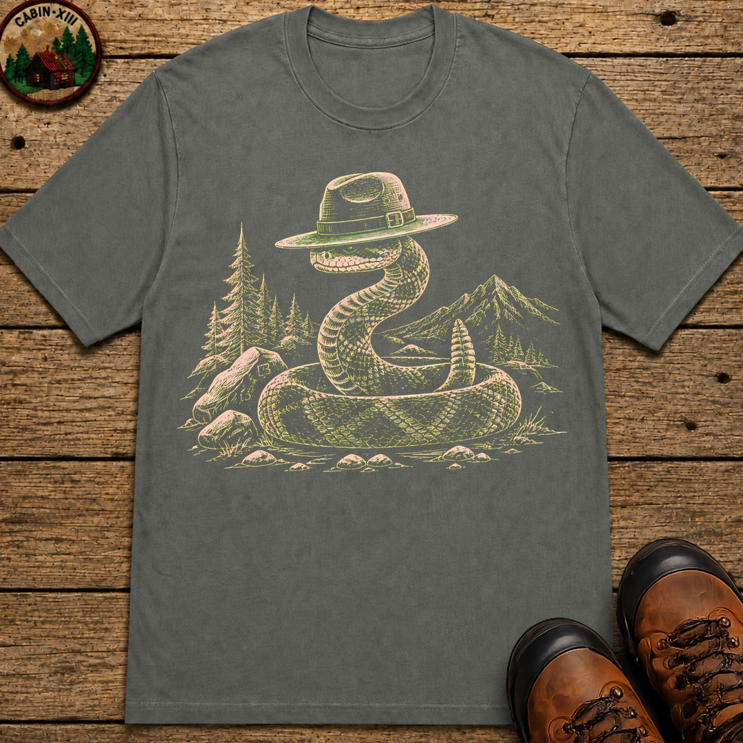 Rattlesnake Ranger Sketch T-Shirt - Pepper