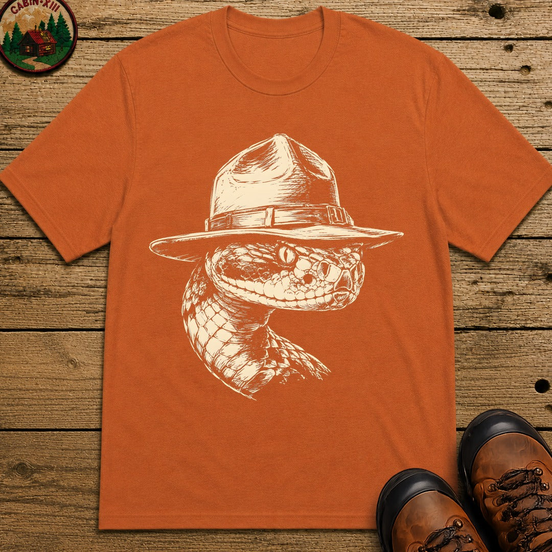 Rattlesnake Ranger — Vintage Sketch Outdoor Wildlife Tee - Yam